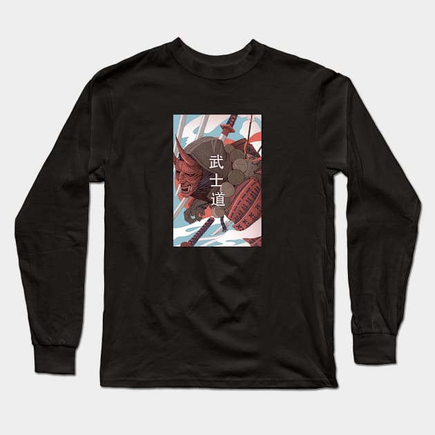 Bushido Long Sleeve T-Shirt by Abirdeer